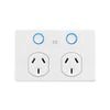 DETA White Gloss Grid Connect Smart Double Touch Power Point