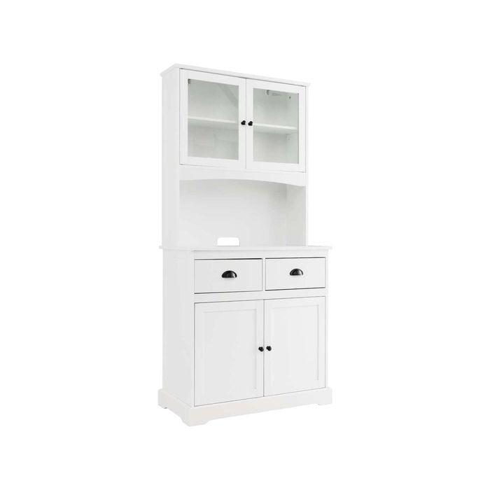 Costway Storage Cabinet Kitchen Buffet Cupboard, White