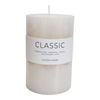 LVD Natural Wax Unscented 10x15cm Classic Pillar Candle - White