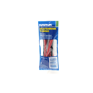 Narva 150mm (L) 3.2mm-6.4mm (Dia.) Red & Black Assorted Heatshrink Tubing - 12 Pack