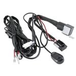 Elinz Wiring Loom Harness for LED HID FOG Spot Work Driving light 12V 40A Switch Relay