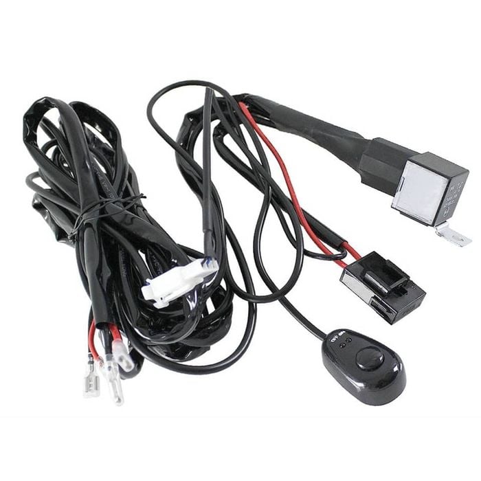 Elinz Wiring Loom Harness for LED HID FOG Spot Work Driving light 12V 40A Switch Relay