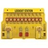 Master Lock 10 x Padlock And Accessory Lockout Station