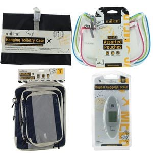 Travel Packing Bundle Luggage Accessories w/ Scale Organisers Toilerty Bag