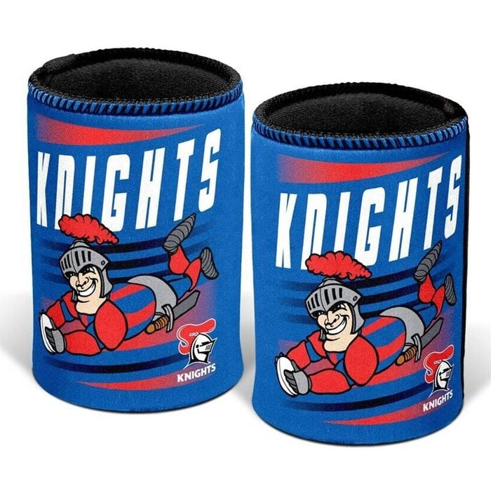 NRL Retro Stubby Can Cooler - Newcastle Knights - Drink - Rubber Base