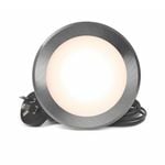 HPM 90mm 7W Polished Silver Tricolour Dimmable LED Downlight