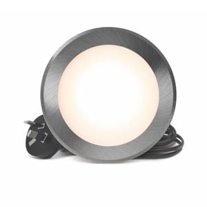 HPM 90mm 7W Polished Silver Tricolour Dimmable LED Downlight