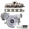 Upgrade Billet Turbo Charger With Genuine Exhaust Manifold, Gasket & Stud Kit For Mitsubishi Asx 4n13 1.8l 1515a185