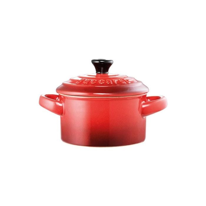 Le Connoisseur Stoneware Mini Casserole With Lid 160ml 9x5cm Red Baccarat