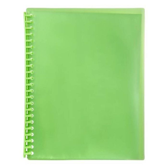Marbig Refillable Display Book A4 (Translucent) (Lime)