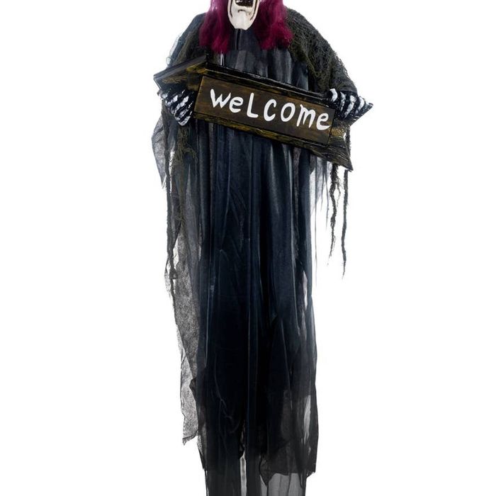 Welcome Light Up Corpse Hanging Halloween Decoration