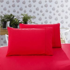 Fabric Fantastic 1000TC Premium Ultra Soft Queen size Pillowcases 2-Pack - Red