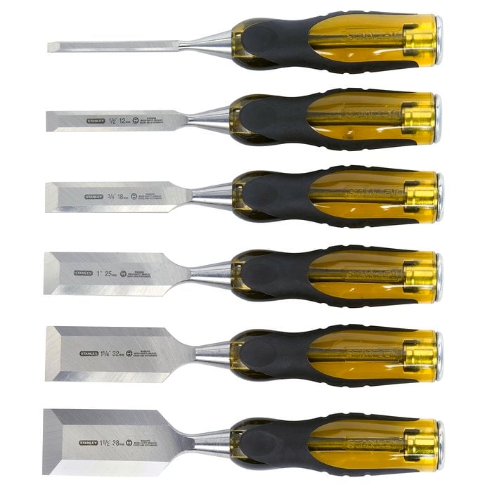 Stanley FatMax 6 Piece Thru Tang Butt Chisel Set