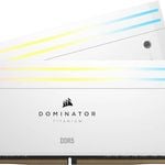 Corsair DOMINATOR® TITANIUM RGB 64GB (2x32GB) DDR5 DRAM 6600MT/s CL32 Intel XMP Memory Kit — Black