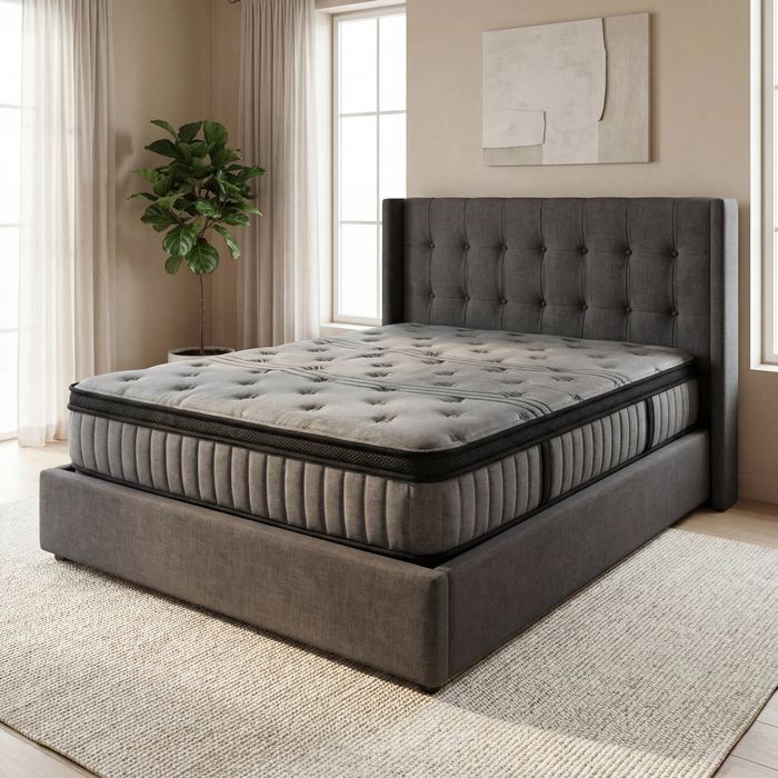 Advwin Mattress Queen Size Medium Firm Bed Top Pocket Spring 30cm