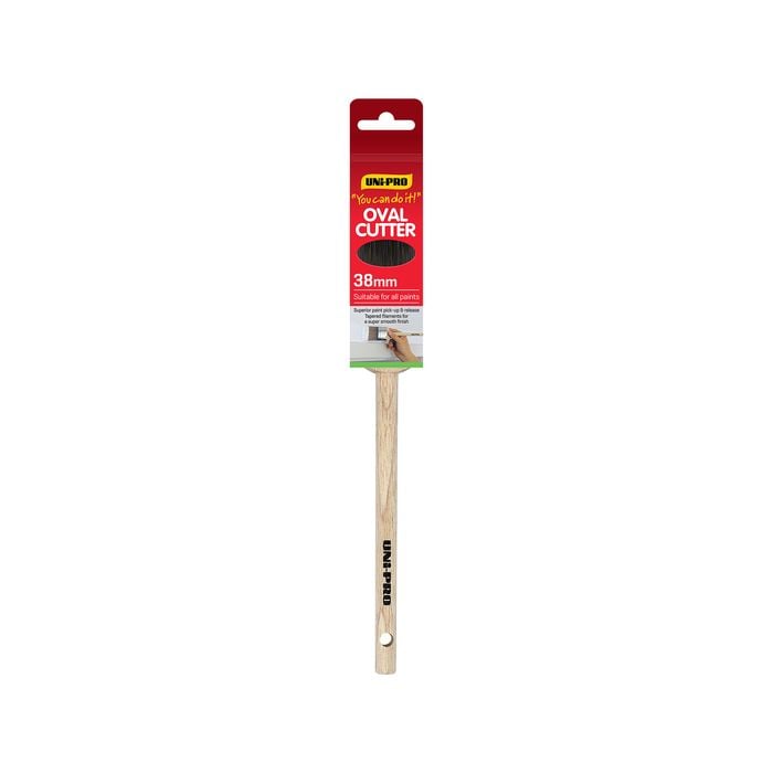 UNi-PRO 38mm Oval Sash Cutter Paint Brush - 38mm