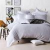 CottonMore 100% Premium Cotton White Waffle Quilt Cover Set 5cm Tailored edge - Single