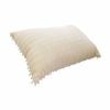 IDC Homewares Morocco Bead Trim Cream Oblong Filled Cushion 33 x 48 cm