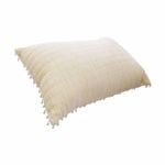 IDC Homewares Morocco Bead Trim Cream Oblong Filled Cushion 33 x 48 cm