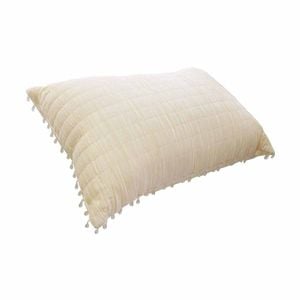 IDC Homewares Morocco Bead Trim Cream Oblong Filled Cushion 33 x 48 cm