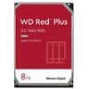 Western Digital WD Red Plus 8TB 3.5' NAS HDD SATA WD80EFPX  215MB/s  5640 RPM  256MB Cache  3-Year Limited Warranty