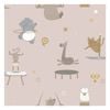 Animal Gymnastics Pink Wallpaper  53cm x 10.05m