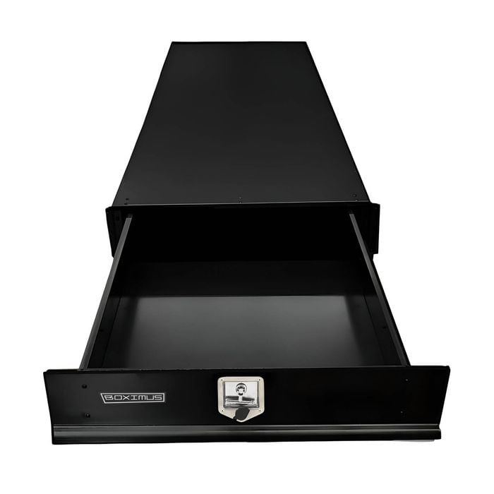 Boximus Under-Tray Trundle Drawer – 1500mm Black Steel Toolbox