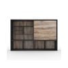 Modern Furniture DAXTON Display Unit 2.4M - Warm Oak & Black