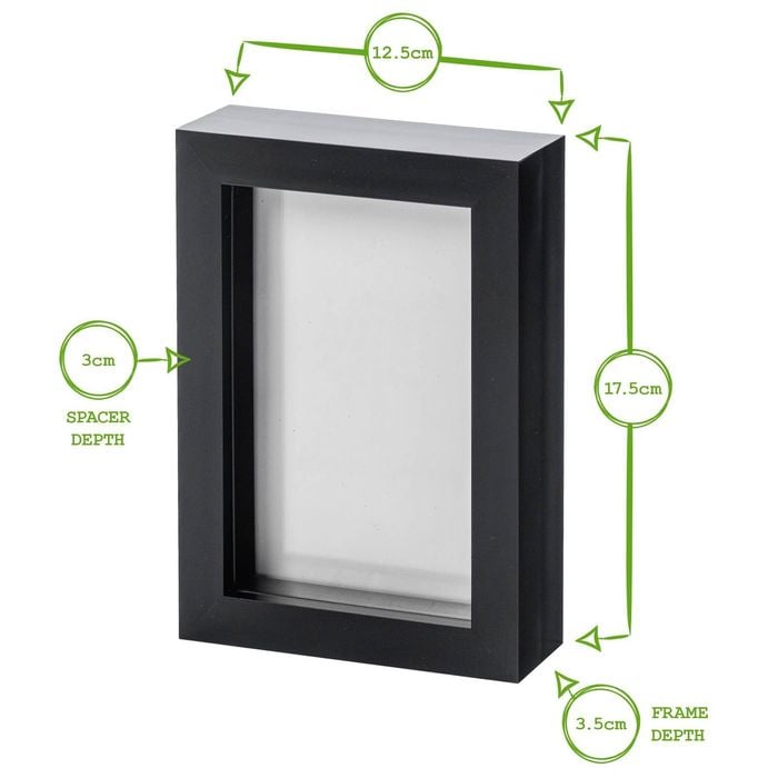 Nicola Spring Box Picture Glass Photo Frame, Standing & Hanging - For 4x6" (10x15cm) Photos - Pack Of 5