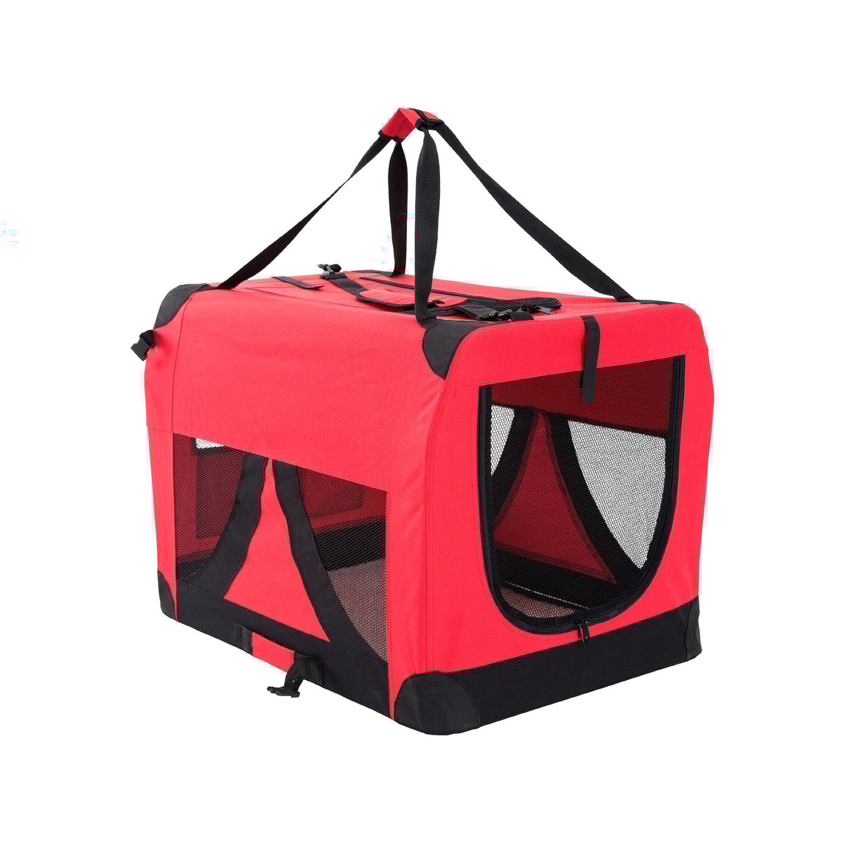 Paw Mate Red Portable Soft Dog Cage Crate Carrier L Bunnings Australia