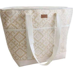 LVD PU Aluminium Beach Insulated Cooler Tote Bag 51x20x34cm Amalfi
