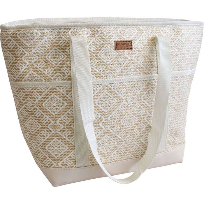 LVD PU Aluminium Beach Insulated Cooler Tote Bag 51x20x34cm Amalfi