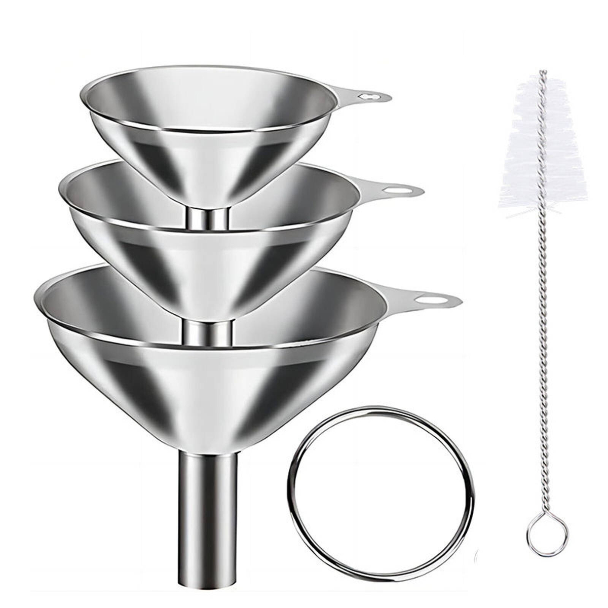 Catzon 3-in-1 Stainless Steel Funnel Set with Short Handle - Bunnings ...