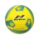 Nivia DOM10 Training ‎PU Football (Yellow, Size 5) | Machine Stitched | 32 Panel | TPU top Layer | Soccer Ball