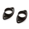 Sandleford 25mm Black Rod Fitting Oval Flange - 2 Pack