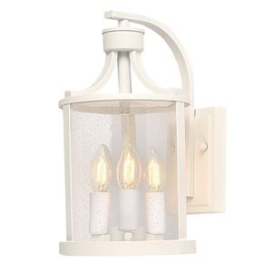 Vencha Melton Exterior Wall Light - White