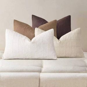 Gioia Casa 4-Pack Linen Look Cushion Covers 30cm x 50cm - Earthy Neutrals