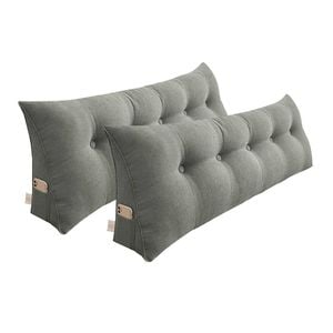 SOGA 2x 180cm Grey Wedge Bed Pillows