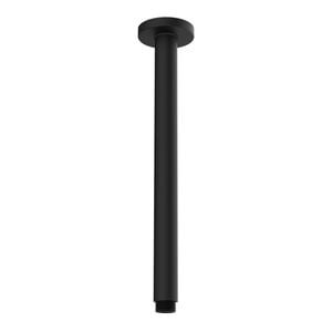 Mondella 300mm Black Matte Resonance Straight Ceiling Shower Arm