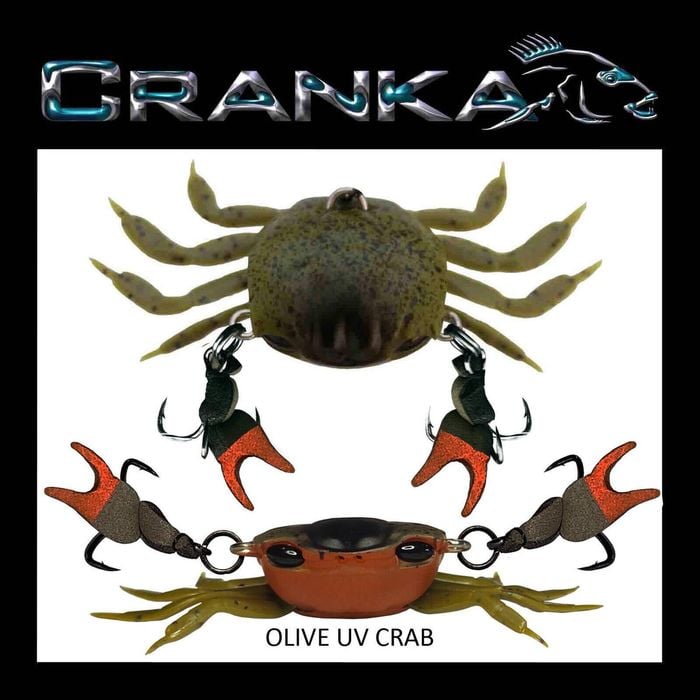 Cranka Crab Heavy 5.9g Hard Body Fishing Lure Olive UV Crab