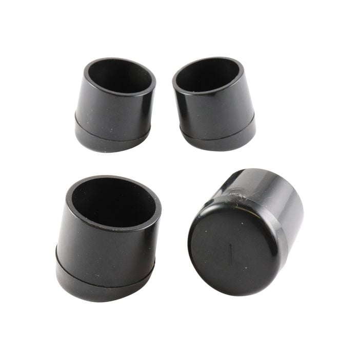 Surface Gard 22mm Black Angled Plastic External Chair Tip - 4 Pack