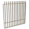 ProtectorAl 1201-1500W x 1500H Paperbark Aluminium Radiator Garden Gate