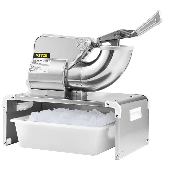 Vevor 480x310x575mm Commercial Ice Shaver Crusher with Dual Blades for kitchen