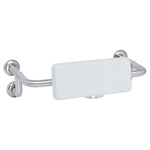 Johnson Suisse Assist 560mm x 200mm White Cushion and Stainless Steel Frame Backrest Support