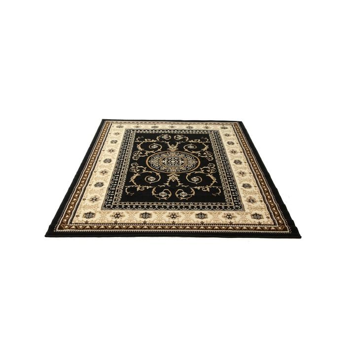 Hufflett 118 x 170cm Antalya Classic Black Rug