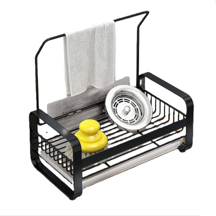 Vikus Adhesive Sink Caddy Sponge Holder Storage