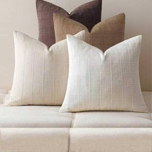 Gioia Casa 4-Pack Linen Look Cushion Covers 45cm x 45cm - Earthy Neutrals