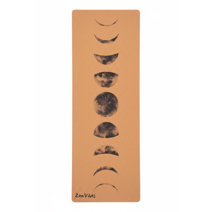 Zenvibes Extra Wide & Large Comfort Cork Yoga Mat 5mm - Moon Phase