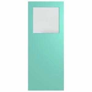 Hume Doors & Timber 820 x 2040 x 35mm Entrance Door Duracote Glass Opening Clear Glass XF1