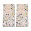 2x 2pc Bas Phillips Printed Linen Looks Tea Towel Set Cotton Green Wonderland